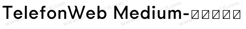 TelefonWeb Medium字体转换